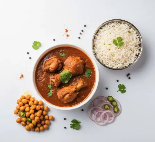 Delicious Chicken Curry Combo at Sidhu Punjabi Tadka in Winnipeg, MB